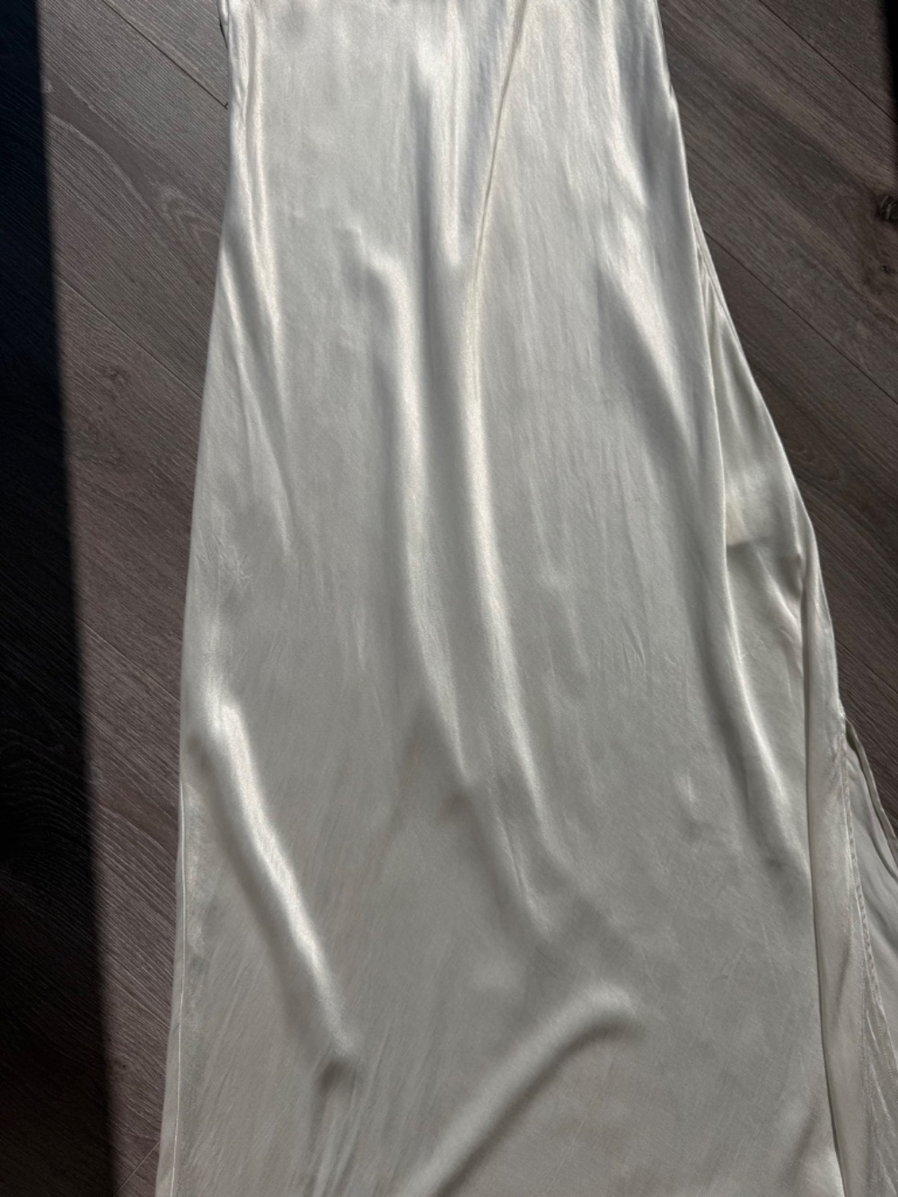 ENZA COSTA Satin Tank Dress in Cloud 1 S - Picture 7 of 15